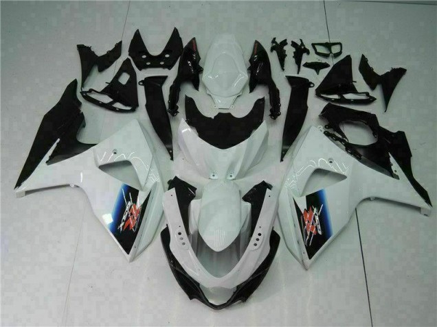 Branco Preto Plásticos GSXR 1000 K9 2009-2016