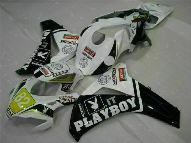 Branco Preto Playboy Carenagem & Plástico CBR 1000RR 2008-2011 Branco Preto Playboy Carenagem & Plástico CBR 1000RR 2008-2011
