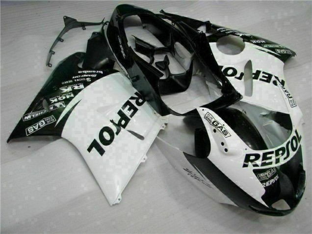 Branco Preto Repsol Carenagem CBR 1100 XX 1996-2007 Branco Preto Repsol Carenagem CBR 1100 XX 1996-2007
