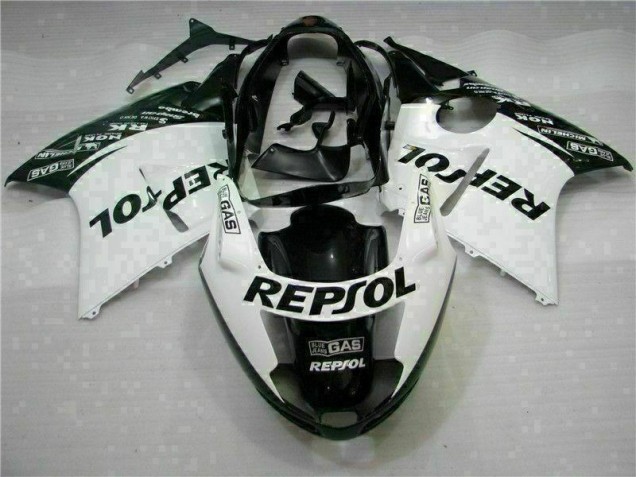 Branco Preto Repsol Carenagem CBR 1100 XX 1996-2007 Branco Preto Repsol Carenagem CBR 1100 XX 1996-2007