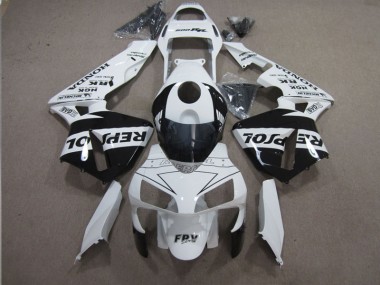 Branco Preto Repsol Carenagem CBR 600RR 2003-2004