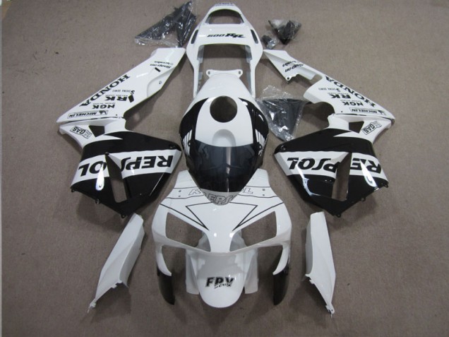 Branco Preto Repsol Carenagem CBR 600RR 2003-2004