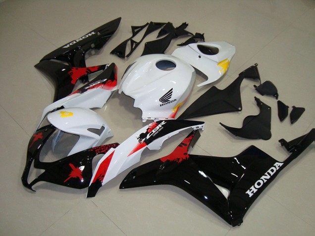 Branco Preto Vermelho Abs Kit Carenagem & Plásticos CBR 600RR 2007-2008 Branco Preto Vermelho Abs Kit Carenagem & Plásticos CBR 600RR 2007-2008