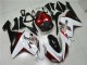 Branco Preto Vermelho Carenagem ZX6R 2007-2008 Branco Preto Vermelho Carenagem ZX6R 2007-2008