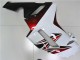 Branco Preto Vermelho Carenagem ZX6R 2007-2008 Branco Preto Vermelho Carenagem ZX6R 2007-2008