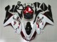 Branco Preto Vermelho Carenagem ZX6R 2007-2008 Branco Preto Vermelho Carenagem ZX6R 2007-2008