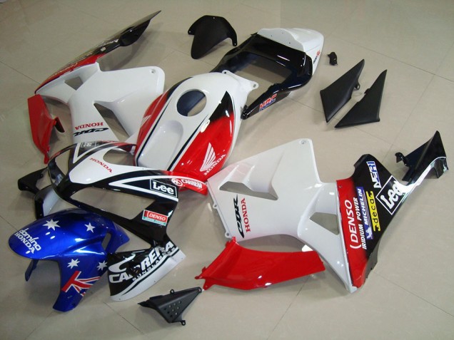 Branco Preto Vermelho Lee Carenagem CBR 600RR 2003-2004