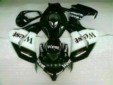 Branco Preto West Carenagem CBR 1000RR 2008-2011