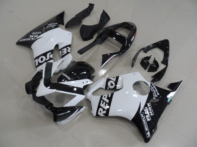 Branco Repsol Carenagem CBR 600 F4i 2001-2003 Branco Repsol Carenagem CBR 600 F4i 2001-2003