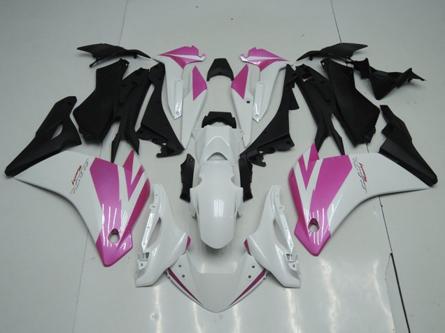Branco Rosa Carenagem CBR 250RR 2011-2013 Branco Rosa Carenagem CBR 250RR 2011-2013
