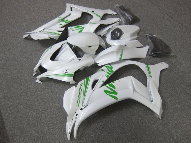 Branco Verde Carenagem ZX12R 2000-2001