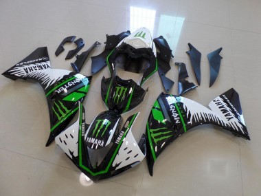 Branco Verde Grande Monster Carenagem R1 2012-2014