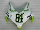 Branco Verde Hannspree 84 Carenagem CBR 1000RR 2008-2011 Branco Verde Hannspree 84 Carenagem CBR 1000RR 2008-2011
