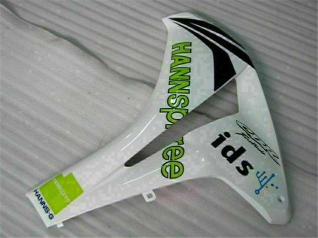 Branco Verde Hannspree 84 Carenagem CBR 1000RR 2008-2011 Branco Verde Hannspree 84 Carenagem CBR 1000RR 2008-2011