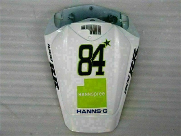 Branco Verde Hannspree 84 Carenagem CBR 1000RR 2008-2011 Branco Verde Hannspree 84 Carenagem CBR 1000RR 2008-2011