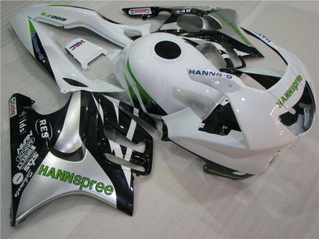 Branco Verde Hannspree Carenagem CBR 600 F3 1995-1998 Branco Verde Hannspree Carenagem CBR 600 F3 1995-1998