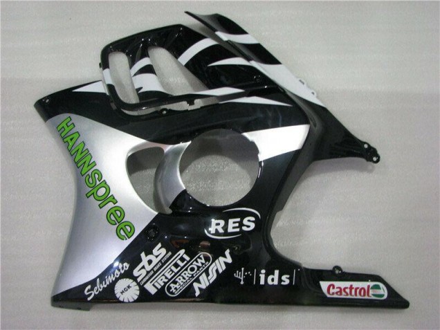 Branco Verde Hannspree Carenagem CBR 600 F3 1995-1998 Branco Verde Hannspree Carenagem CBR 600 F3 1995-1998