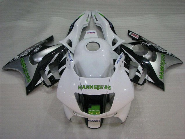 Branco Verde Hannspree Carenagem CBR 600 F3 1995-1998 Branco Verde Hannspree Carenagem CBR 600 F3 1995-1998