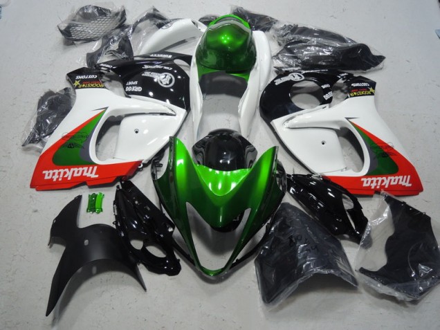 Branco Verde Makita Carenagem GSXR 1300 Hayabusa 2008-2019 Branco Verde Makita Carenagem GSXR 1300 Hayabusa 2008-2019