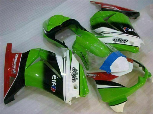 Branco Verde Preto Ninja Carenagem EX250 2008-2012