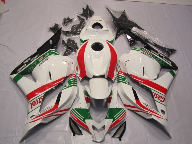 Branco Verde Vermelho Carenagem CBR 600RR 2009-2012