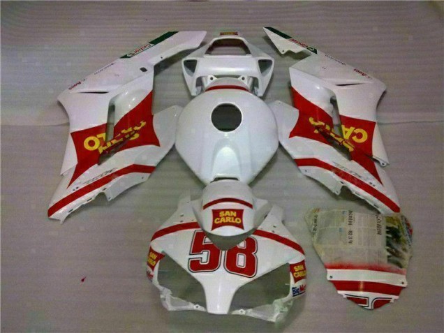 Branco Vermelho Abs Kits Completos Carenagem CBR 1000RR 2004-2005 Branco Vermelho Abs Kits Completos Carenagem CBR 1000RR 2004-2005