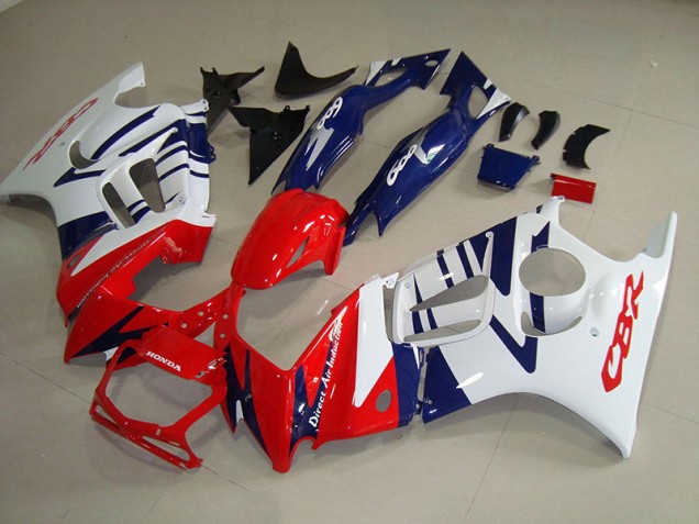 Branco Vermelho Azul Carenagem CBR 600 F3 1995-1998