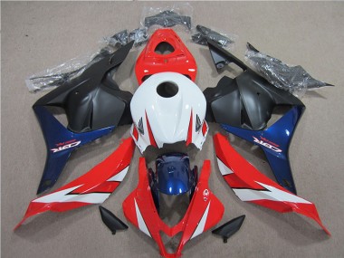 Branco Vermelho Azul Carenagem CBR 600RR 2009-2012