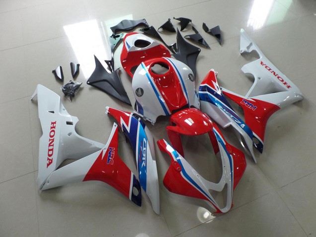 Branco Vermelho Azul HRC Carenagem CBR 600RR 2007-2008