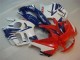 Branco Vermelho Carenagem CBR 600 F3 1995-1998 Branco Vermelho Carenagem CBR 600 F3 1995-1998