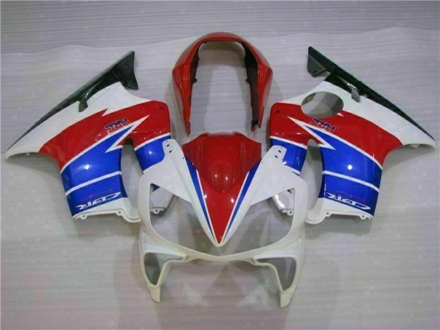 Branco Vermelho Carenagem CBR 600 F4i 2004-2007 Branco Vermelho Carenagem CBR 600 F4i 2004-2007