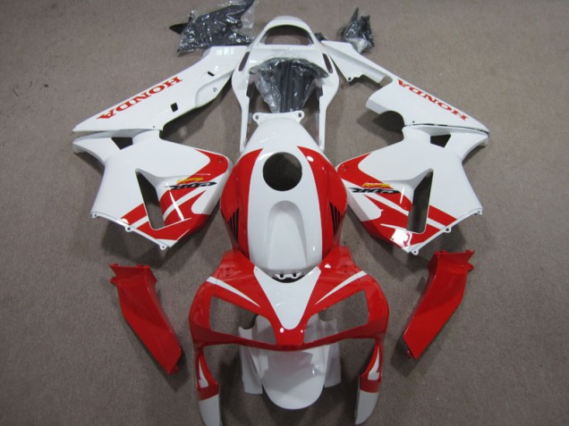 Branco Vermelho Carenagem CBR 600RR 2003-2004 Branco Vermelho Carenagem CBR 600RR 2003-2004