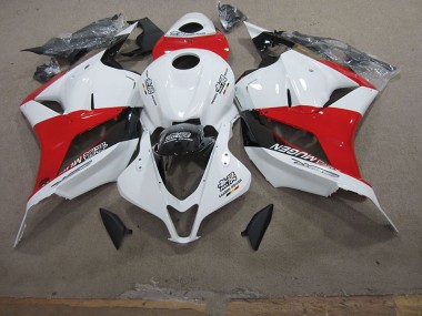 Branco Vermelho Carenagem CBR 600RR 2009-2012