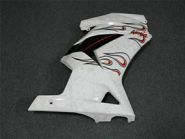Branco Vermelho Carenagem EX250 2008-2012 Branco Vermelho Carenagem EX250 2008-2012