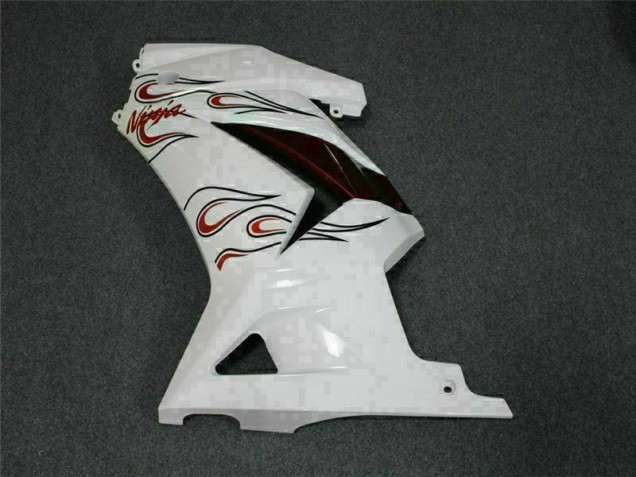 Branco Vermelho Carenagem EX250 2008-2012 Branco Vermelho Carenagem EX250 2008-2012