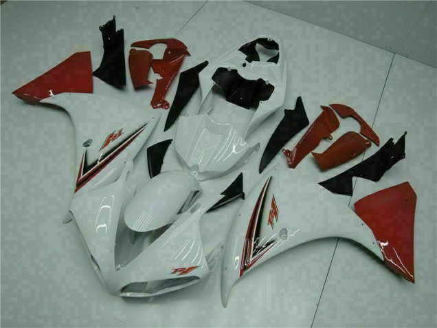 Branco Vermelho Carenagem R1 2009-2011 Branco Vermelho Carenagem R1 2009-2011