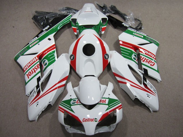 Branco Vermelho Castrol Carenagem CBR 1000RR 2004-2005 Branco Vermelho Castrol Carenagem CBR 1000RR 2004-2005