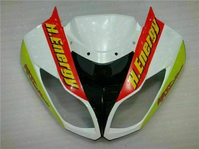Branco Vermelho H. Energy Carenagem ZX6R 2009-2012 Branco Vermelho H. Energy Carenagem ZX6R 2009-2012