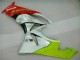 Branco Vermelho H. Energy Carenagem ZX6R 2009-2012 Branco Vermelho H. Energy Carenagem ZX6R 2009-2012