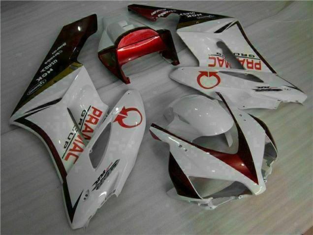 Branco Vermelho Kit Carenagem CBR 1000RR 2004-2005 Branco Vermelho Kit Carenagem CBR 1000RR 2004-2005