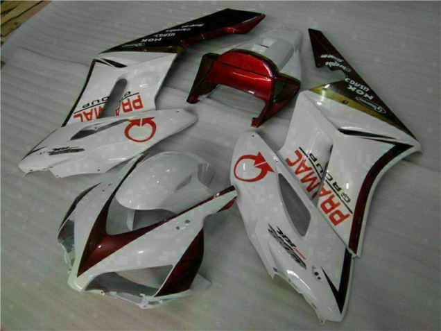 Branco Vermelho Kit Carenagem CBR 1000RR 2004-2005 Branco Vermelho Kit Carenagem CBR 1000RR 2004-2005
