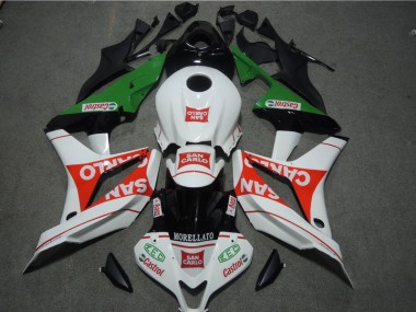 Branco Vermelho MORELLATO San Carlo Carenagem CBR 600RR 2007-2008
