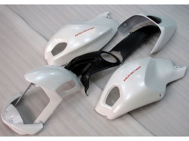 Branco Vermelho Monster Carenagem Ducati Monster 696 2008-2012 Branco Vermelho Monster Carenagem Ducati Monster 696 2008-2012