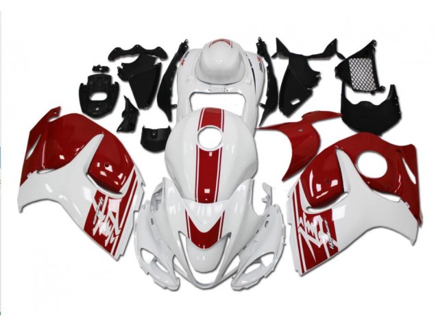 Branco Vermelho Plásticos GSXR 1300 Hayabusa 2008-2019 Branco Vermelho Plásticos GSXR 1300 Hayabusa 2008-2019