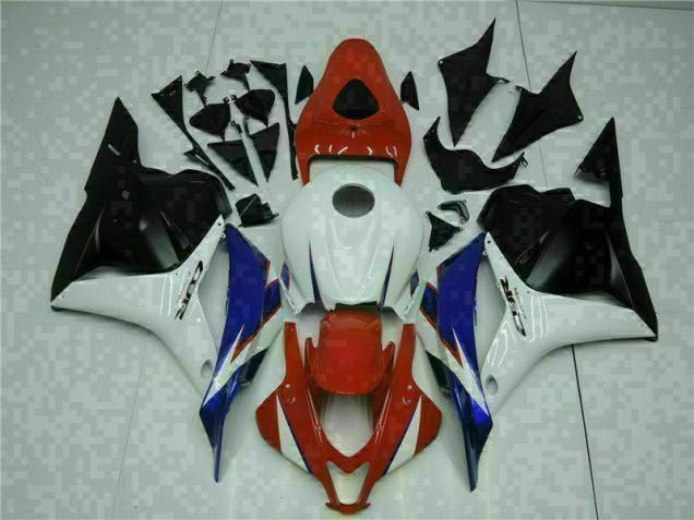 Branco Vermelho Preto Azul Carenagem CBR 600RR 2009-2012 Branco Vermelho Preto Azul Carenagem CBR 600RR 2009-2012