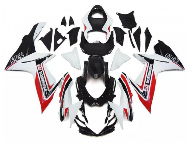 Branco Vermelho Preto Carenagem GSXR 600 / 750 K11 2011-2021 Branco Vermelho Preto Carenagem GSXR 600 / 750 K11 2011-2021