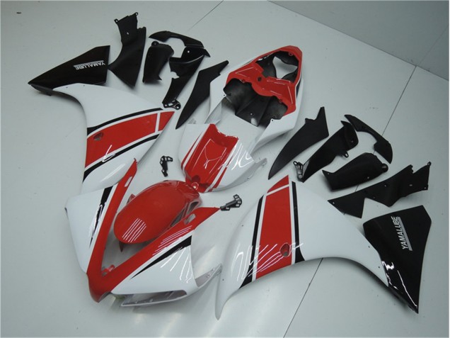 Branco Vermelho Preto Carenagem R1 2012-2014 Branco Vermelho Preto Carenagem R1 2012-2014