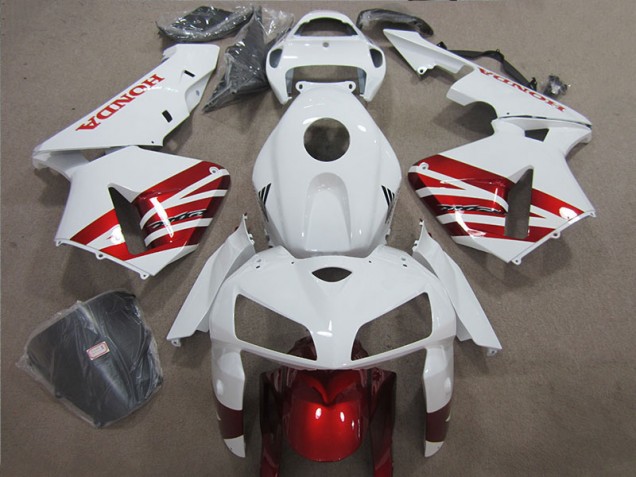 Branco Vermelho Preto Kits Completo Carenagem CBR 1000RR 2004-2005 Branco Vermelho Preto Kits Completo Carenagem CBR 1000RR 2004-2005