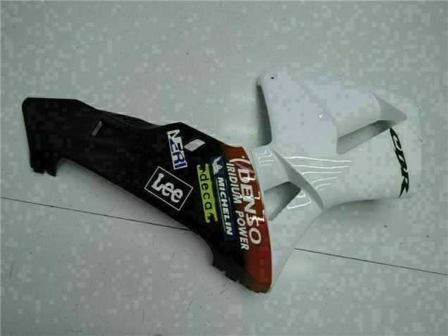 Branco Vermelho Preto Lee Carenagem CBR 600RR 2005-2006 Branco Vermelho Preto Lee Carenagem CBR 600RR 2005-2006