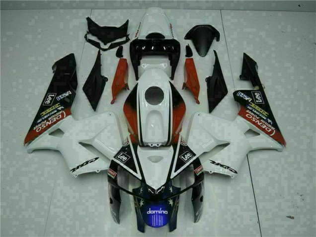 Branco Vermelho Preto Lee Carenagem CBR 600RR 2005-2006 Branco Vermelho Preto Lee Carenagem CBR 600RR 2005-2006